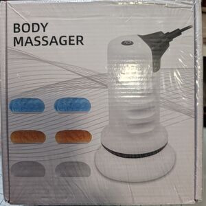 NEW White Body Massager with Interchangeable Heads